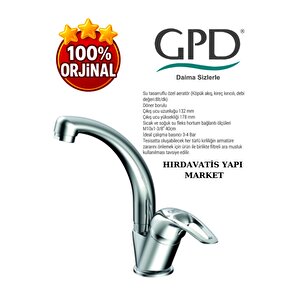 Mtl120 -adrio Serisi Tek Gövde Lavabo Bataryası-2adet Fkm01 Filitreli Ara Musluk-gpd