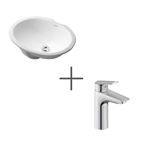 Dune 48 Cm Tezgahaltı Lavabo Ve No.1 Lavabo Bataryası, Medium