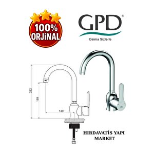 Felis Mtl75 Tek Gövde Lavabo Bataryası