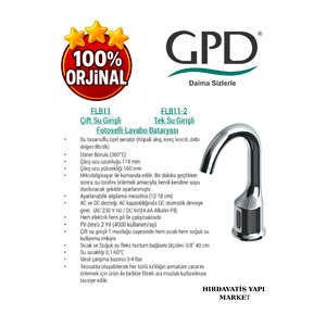 Flb11 Fotoselli Lavabo Bataryası (çift Su Girişli)