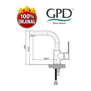 Pedra Mtl160 Tek Gövde Lavabo Bataryası