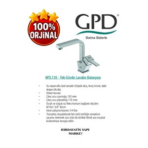 Tulio Mtl135 Tek Gövde Lavabo Bataryası