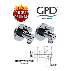 Mlb120- Adri̇o Lavabo Bataryasi Ve 2 Adet Fkm01 Fi̇li̇treli̇ Ara Musluk - Gpd