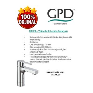Solus Mlb56 Yükselticili Lavabo Bataryası
