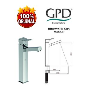 Tulio Msl135 Set Üstü Lavabo Bataryası