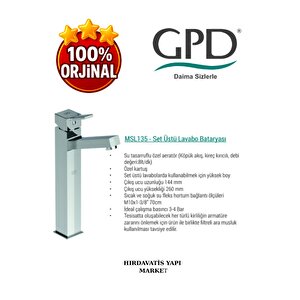 Tulio Msl135 Set Üstü Lavabo Bataryası