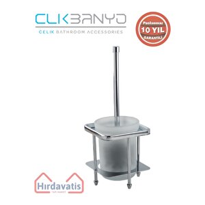 Paslanmaz Pirinç Mercan Set Üstü Klozet Fırçalık