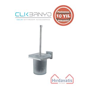 Paslanmaz Pirinç Tamay Montajlı Klozet Fırçalık