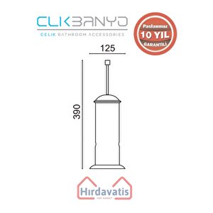 Paslanmaz Pirinç Cihan Klozet Fırçası Krom