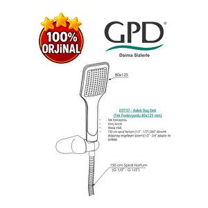 Dst37 Askılı Duş Seti (tek Fonksiyonlu 80x125)