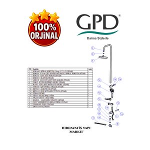 Dst19-2-s Yönlendiricili Duş Seti (3 Fonksiyonlu El Duşu + Ø200)