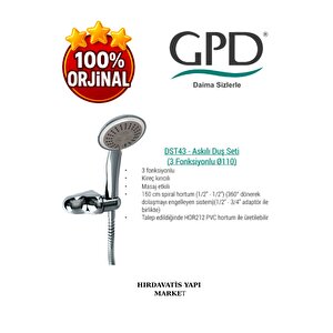 Dst43 Askılı Duş Seti (3 Fonksiyonlu Ø110)