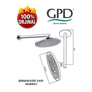 Ads14 Ankastre Duş Başlığı (ø250)