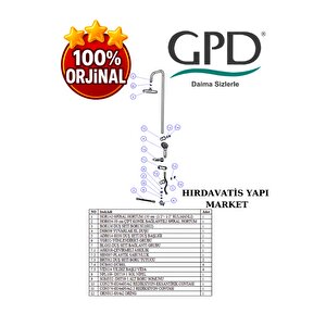 Dst19-2 Yönlendiricili Duş Seti (3 Fonksiyonlu El Duşu + Ø200)