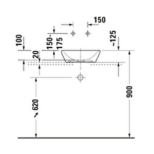 2397400070 D-neo Çanak Lavabo 40 Cm