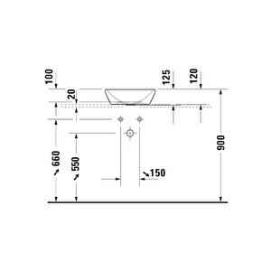2371400070 D-neo Beyaz Çanak Lavabo 40 Cm
