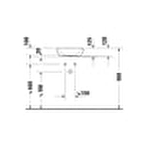 2371401370 D-neo Antrasit Mat Çanak Lavabo 40 Cm