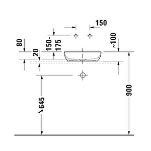 2660013200 Sivida Durocast Çanak Lavabo 40cm Beyaz