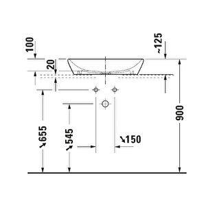2397600070 D-neo Çanak Lavabo 60 Cm