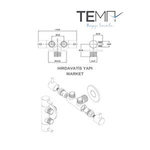 Tema Multi Taharet Musluğu Ara Musluk