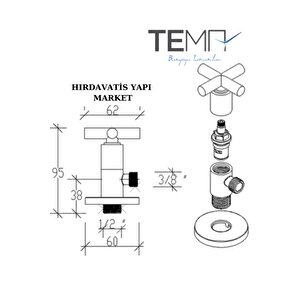 Tema Cross Taharet Musluk Ara Musluk