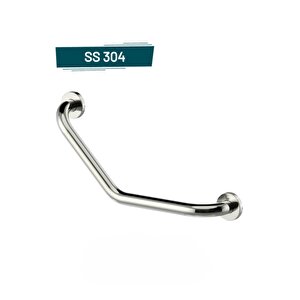 Yaşlı Hasta Bedensel Engelli Açılı Tutunma Barı Küvet Tutamağı Paslanmaz Banyo Wc Tutamağı Mat Krom