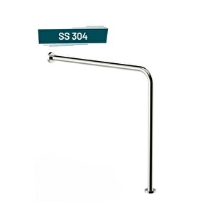 Yaşlı Hasta Bedensel Engelli Yerden Duvara Tutunma Barı Paslanmaz Banyo Wc Tutamağı Mat Krom