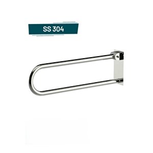 Yaşlı Hasta Bedensel Engelli Mafsallı Tutunma Barı Paslanmaz Banyo Wc Tutamağı Mat Krom