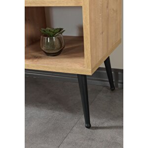 3608 Şile Metal Ayaklı Metal Kulplu 160 Cm Tv Ünitesi Safir