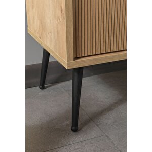 3110 Şile Metal Ayaklı Metal Kulplu 100 Cm Tv Ünitesi - Yunus Safir