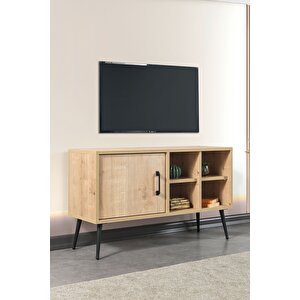 3108 Şile Metal Ayaklı Metal Kulplu 100 Cm Tv Ünitesi - Safir Safir