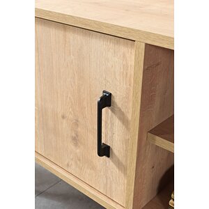 3108 Şile Metal Ayaklı Metal Kulplu 100 Cm Tv Ünitesi - Safir