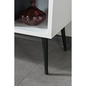 3112 Şile Metal Ayaklı Metal Kulplu Tv Ünitesi 100 Cm - Beyaz