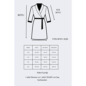 Mira Home Soft Elegance Banyo Tek Kişilik Bornoz Takımı %100 Pamuklu Antrasit-l-xl