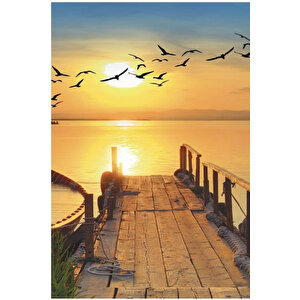Yetişkin Unisex 70x140 Cm Yaz Desenli Plaj ,deniz , Banyo Havlusu Ocean Kahve Kahve