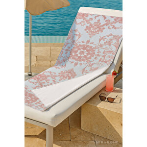 Unisex Baskılı Plaj Deniz Havuz Havlusu %100 Pamuk 70x145 Cm Wonderfull Narçiçeği