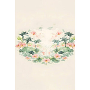 Unisex Baskılı Plaj Deniz Havuz Havlusu %100 Pamuk 70x145 Cm Wonderfull Yeşil Koyu Yeşil