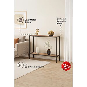 Küba Dresuar Raflı Dekoratif Kahve Köşesi - 83cm