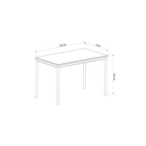 Elegance Yemek Masasi Atlanti̇k Çam 120x70