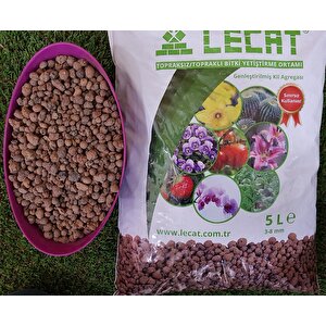 Kil Bilyesi 5 Lt 3-8 Mm Genleştirilmiş Kil Bilyesi Hidroponik Kil Bilyesi Orkide Kil Bilyesi