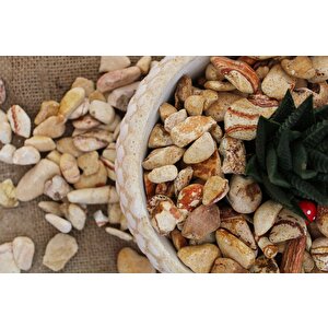 Sarı Renkli Dolomit Taş 25 Kg 1-2 Cm Sarı Çizgili Bahçe Taşı Süs Taşı Akvaryum Taşı Teraryum Taşı