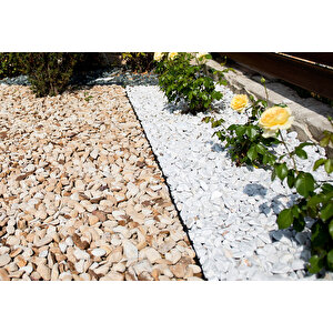 Sarı Renkli Dolomit Taş 8 Kg 2-4 Cm Sarı Çizgili Bahçe Taşı Saksı Dibi Süs Taşı Akvaryum Taşı