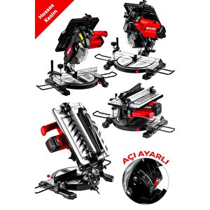 Maxstar 3500 Watt 210 Mm Bakır Sargılı Motor Alttan Üstten Tablalı Tezgah Üstü Gönye Kesme Makinesi
