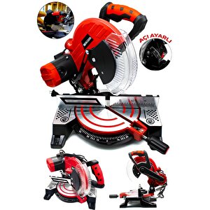 Maxstar Gönye Kesme Makinesi 49x37x40 Cm Sağ-sol 45 Derece Keser Açı Ayarlı 255x25.4x2.8x40t