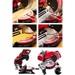 Maxstar Gönye Kesme Makinesi 49x37x40 Cm Sağ-sol 45 Derece Keser Açı Ayarlı 255x25.4x2.8x40t