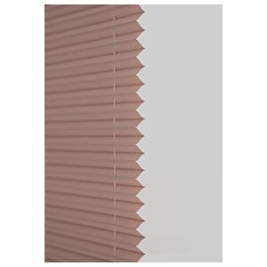 Kahverengi Plise Perde Katlanır Cam Balkon Perdesi - Ofis Perdesi - Mutfak Perdesi 50x165 cm