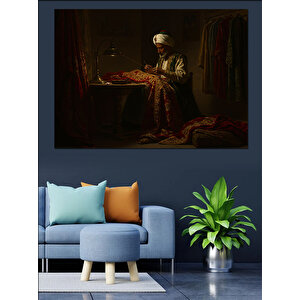 Nakış İşleyen Terzi Dekoratif Kanvas - Mdf Ahşap Tablo