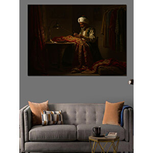 Nakış İşleyen Terzi Dekoratif Kanvas - Mdf Ahşap Tablo