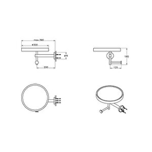 Vitra Archiplan Seramik Etajerli Tuvalet Kağıtlığı Mat Siyah A44007