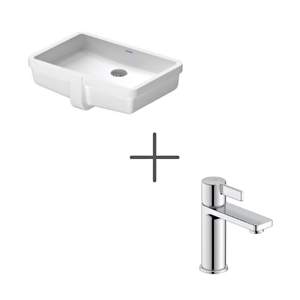 Vero Tezgah Altı Lavabo 49 Cm Ve D-neo Lavabo Bataryası Medium